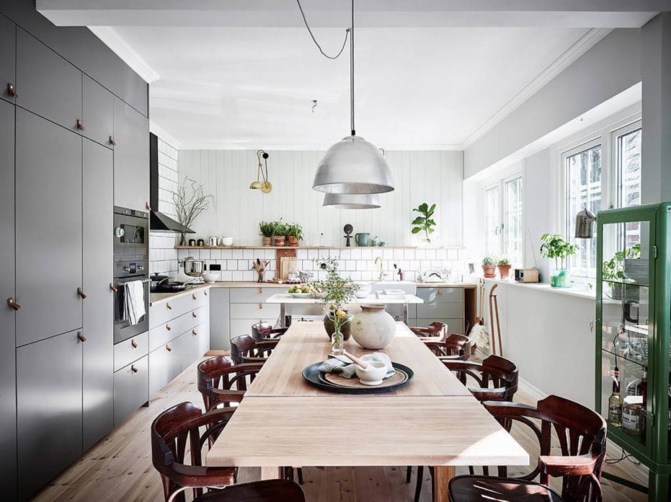 Скандинавский стиль в интерьере кухни цветовые решения
