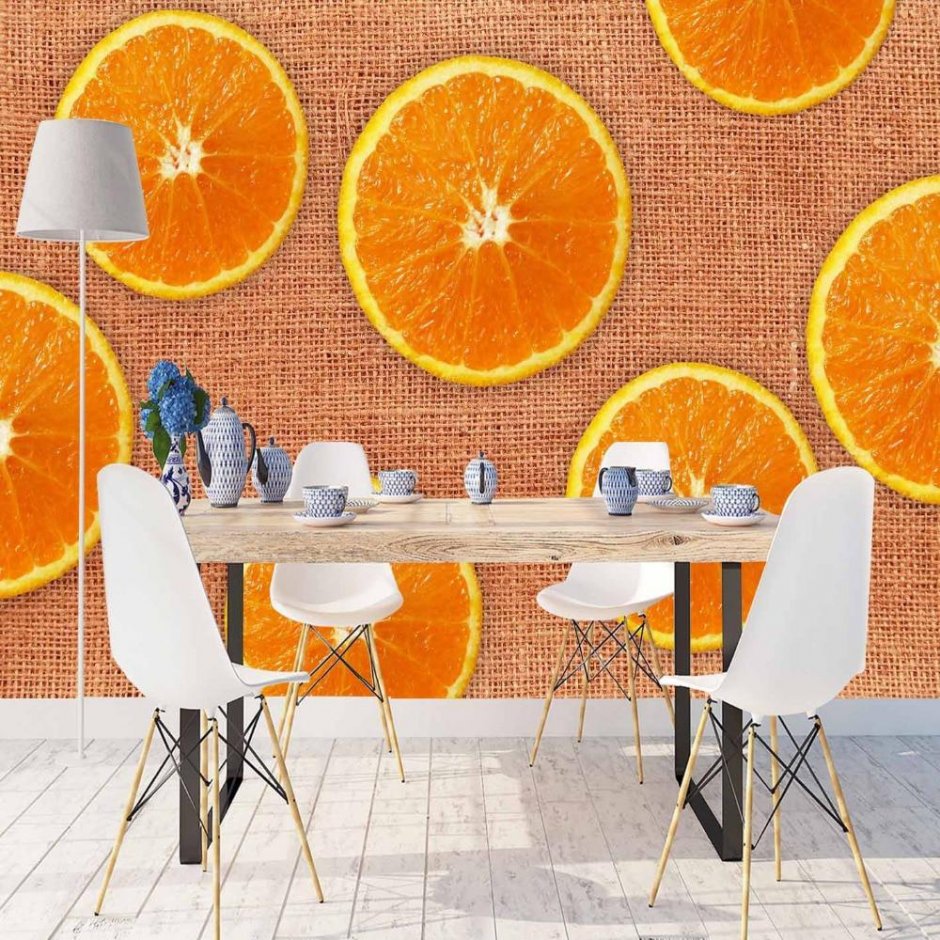 Декор для апельсиновой кухни