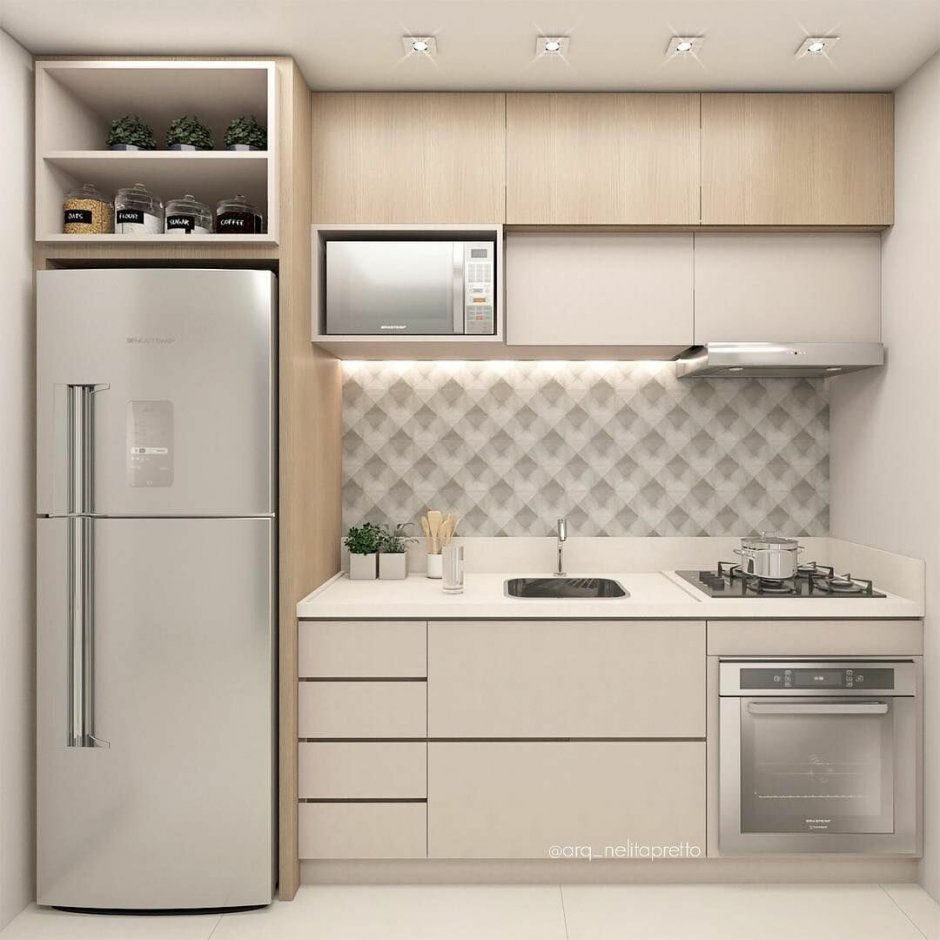 Кухонные гарнитуры с холодильником