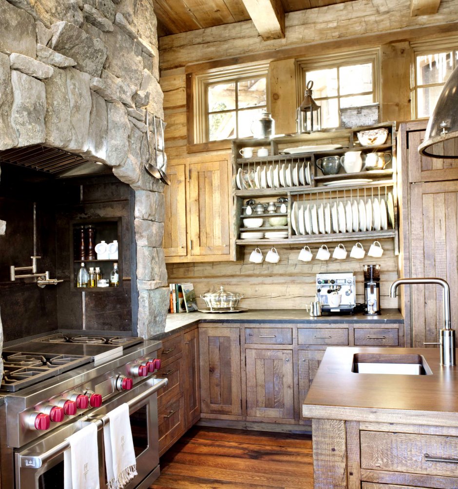 Кухни в древесном стиле