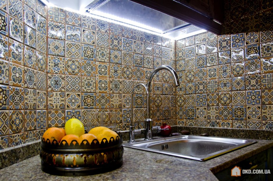 Плитка в марокканском стиле на кухне