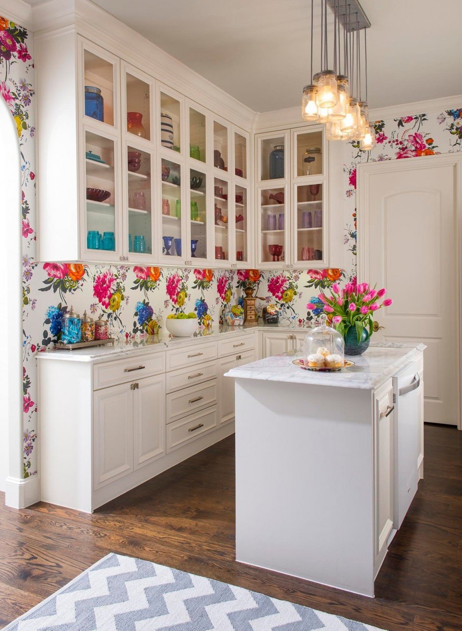 Кухня в цветочном стиле