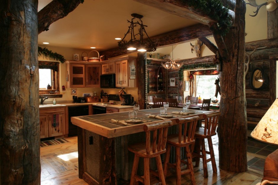 Кухня в ковбойском стиле (33 фото)