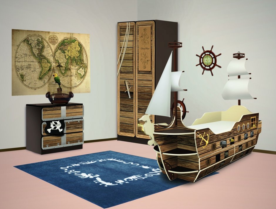 Детская комната пиратский корабль