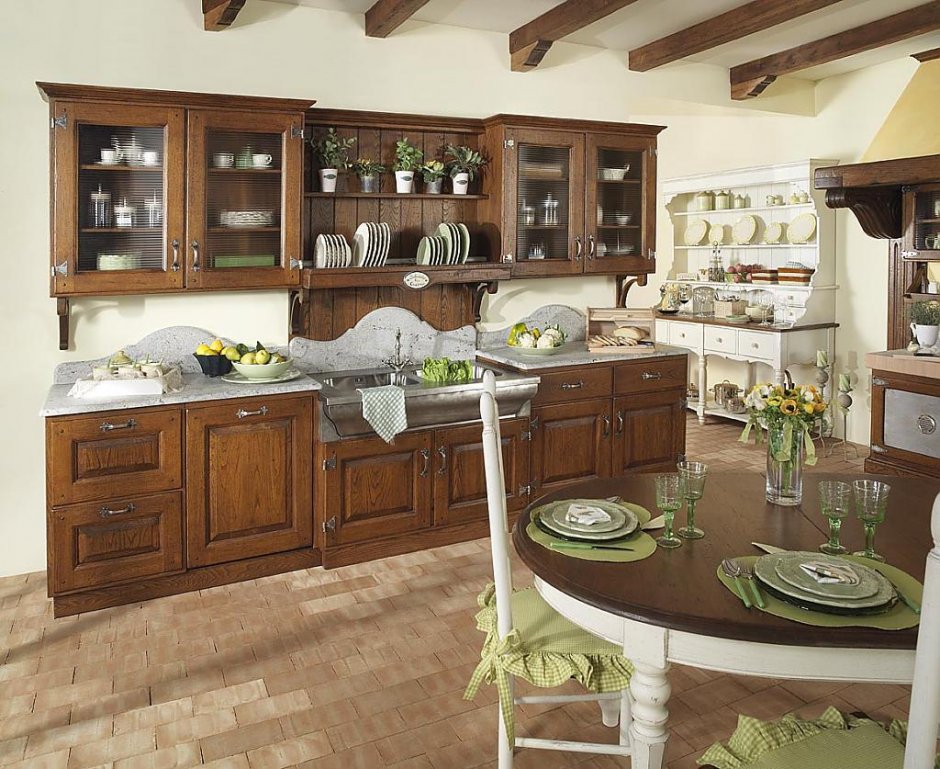 Кухня в итальянском деревенском стиле (34 фото)