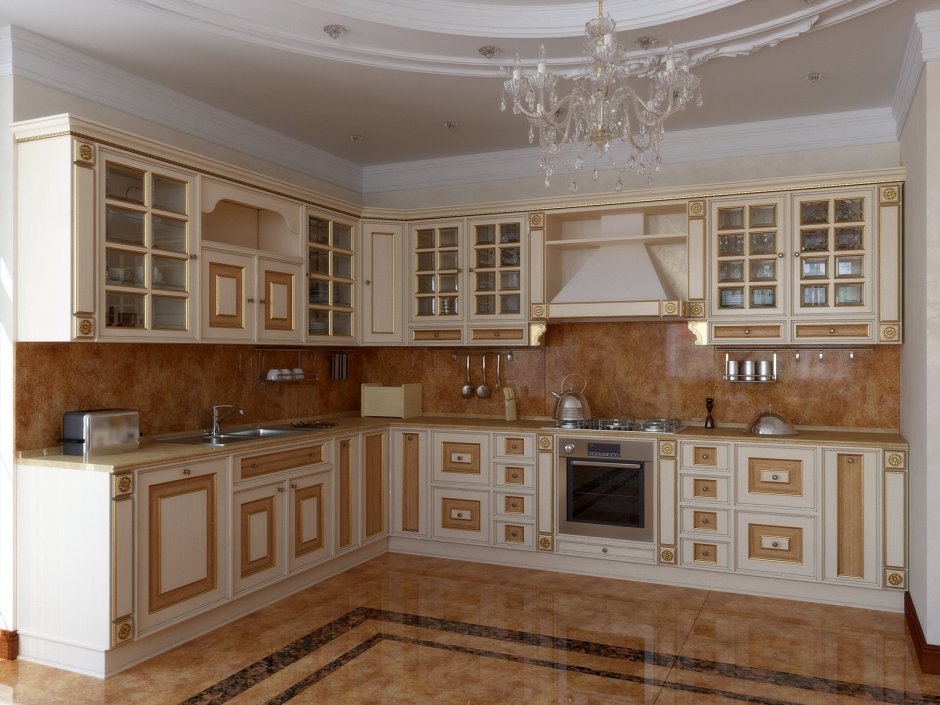 Кухни Дагестан с золотом классика