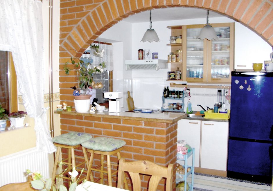Кухонные арки между баней и кухней