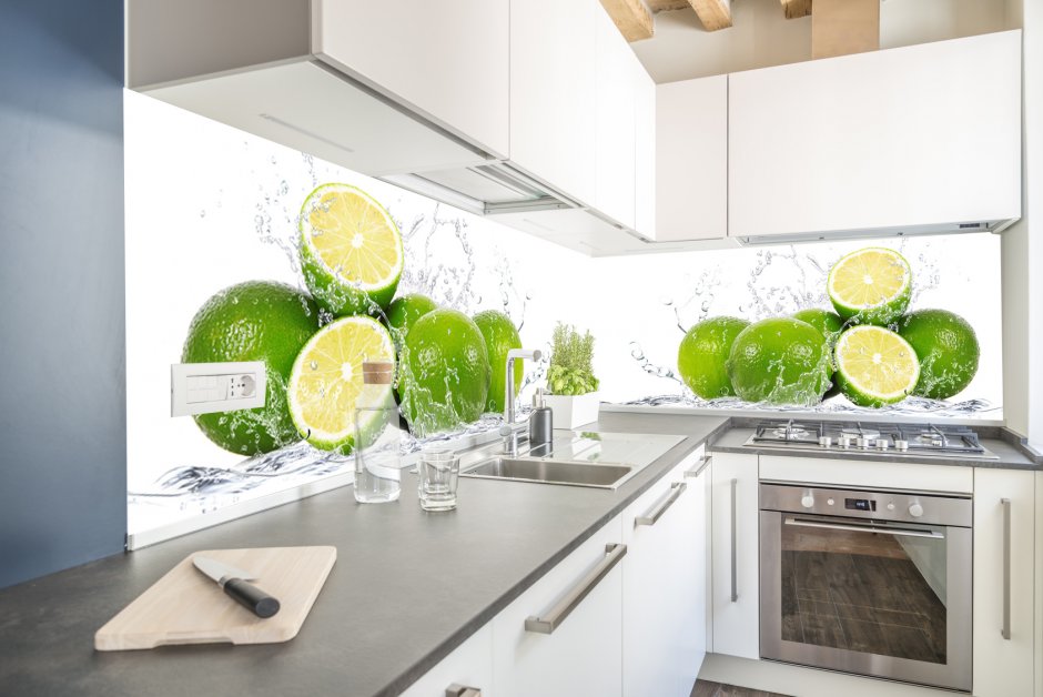 Плитка для кухни с лимонами