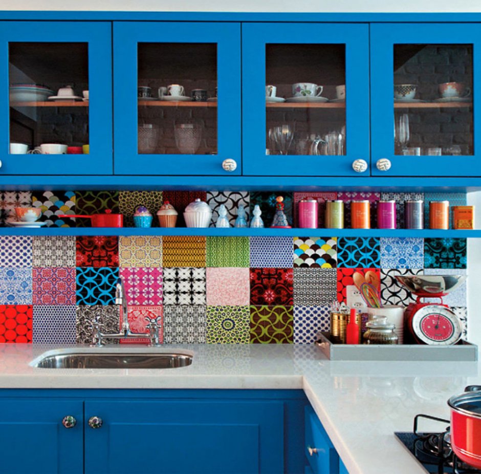 Цветная плитка для кухни