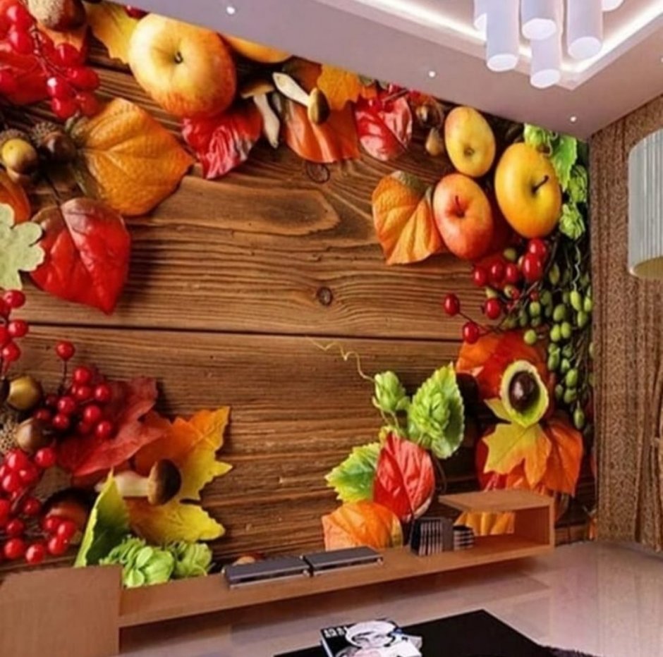 украсить кухню искусственными фруктами