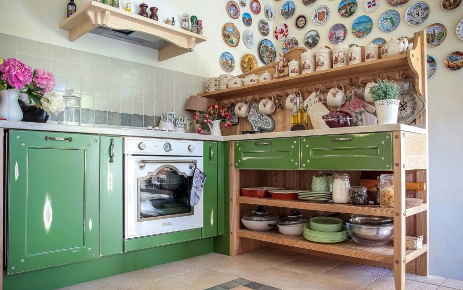 Декор кухонных шкафов в стиле Прованс
