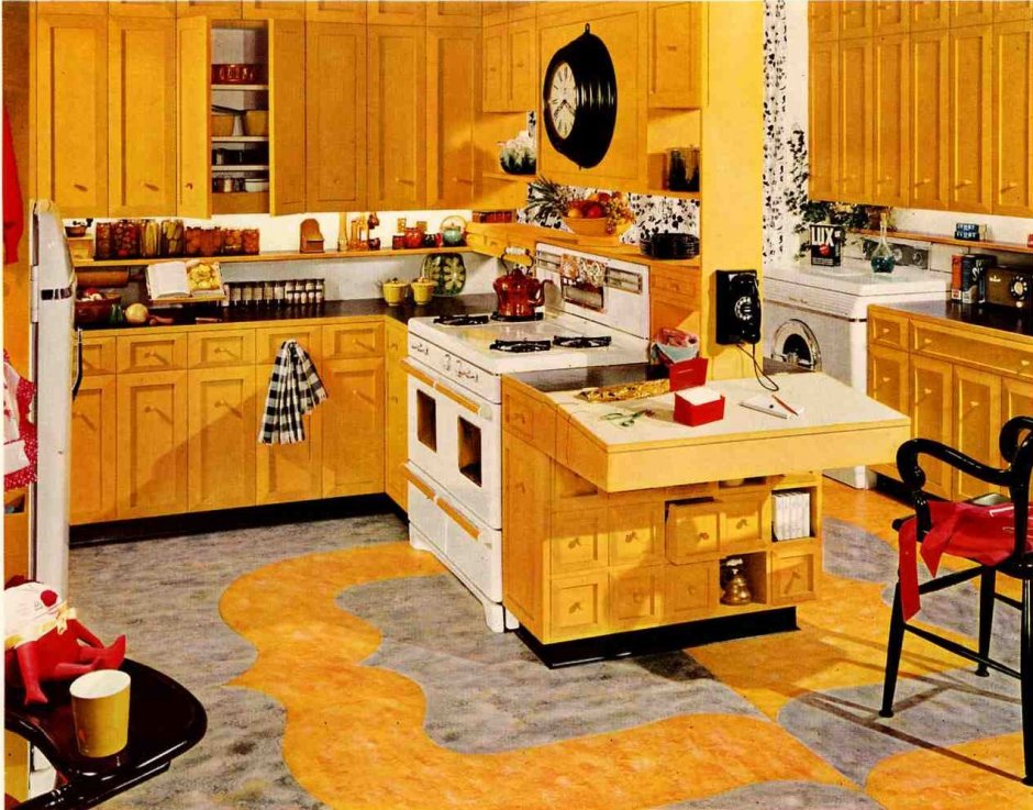 Кухня в стиле 70-х