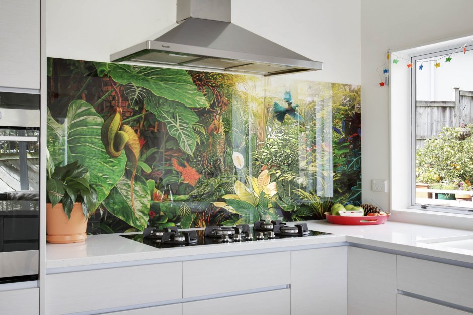 Кухня в стиле джунгли тропики (34 фото)