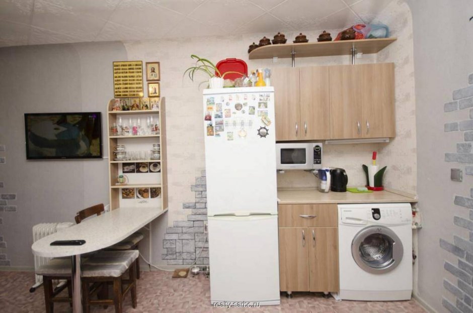 Кухня в общежитии в комнате интерьер