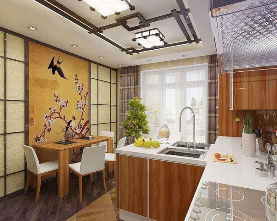 Фартук на кухню в японском стиле (33 фото)