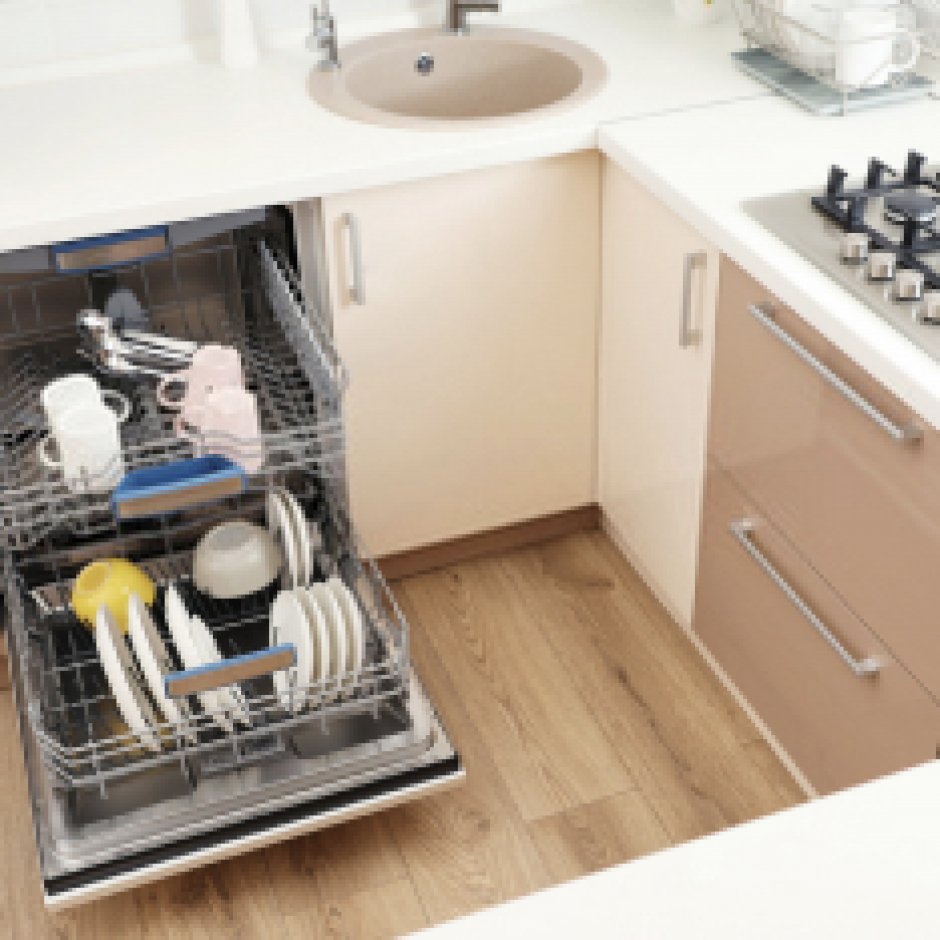 Расположение посудомоечной машины