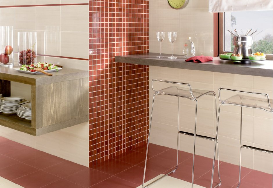 Плитка мозаика для кухни на пол