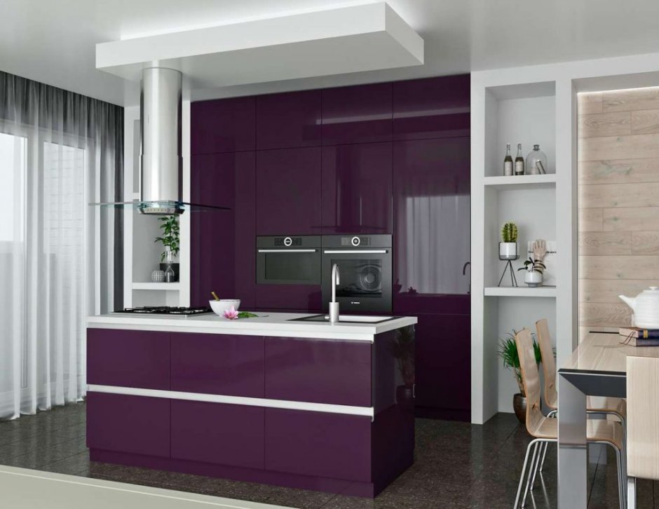 Фиолетовая кухня АГТ