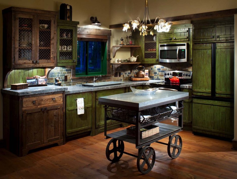 Кухонная мебель в стиле ретро