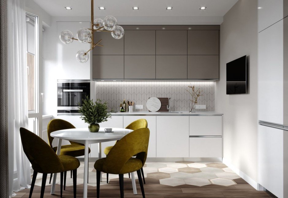 Красивые современные интерьеры кухонь в квартире