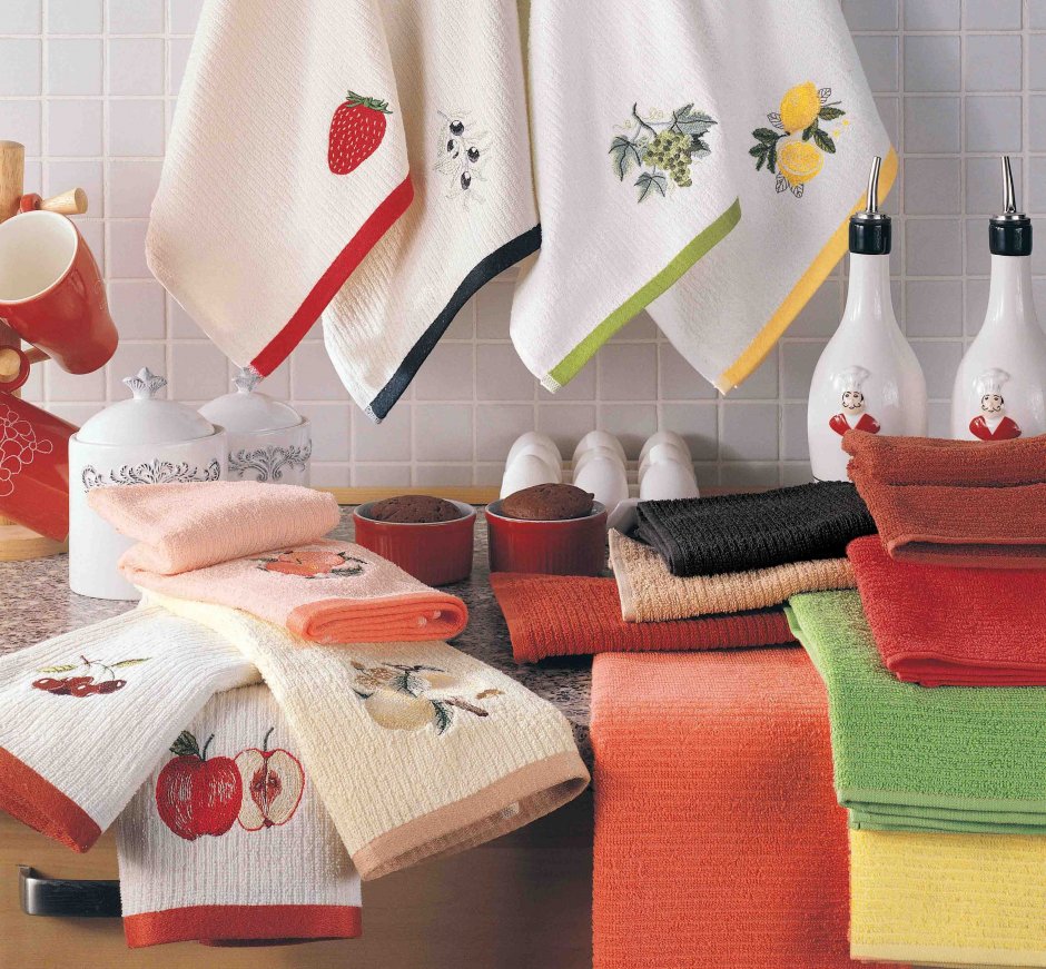 Грязные кухонные полотенца