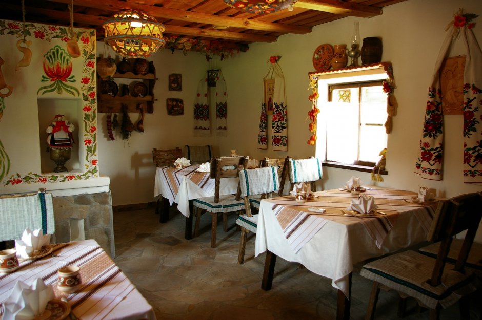 Кухня в стиле украинской хаты (33 фото)