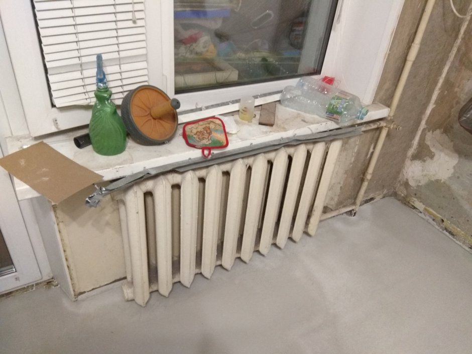 Барная стойка для кухни с батареей