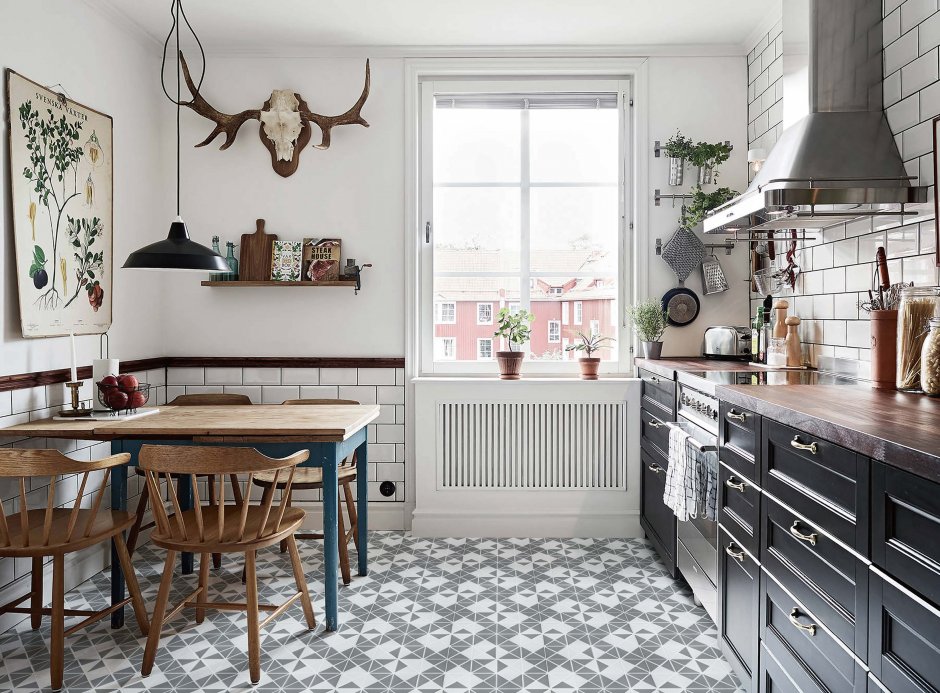 Кухонный уголок в скандинавском стиле