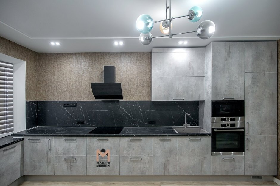Egger бетон Чикаго темно-серый кухня