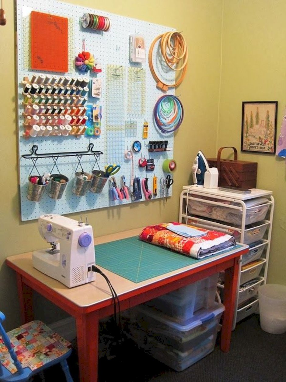 Уголок для шитья в комнате фото дизайн