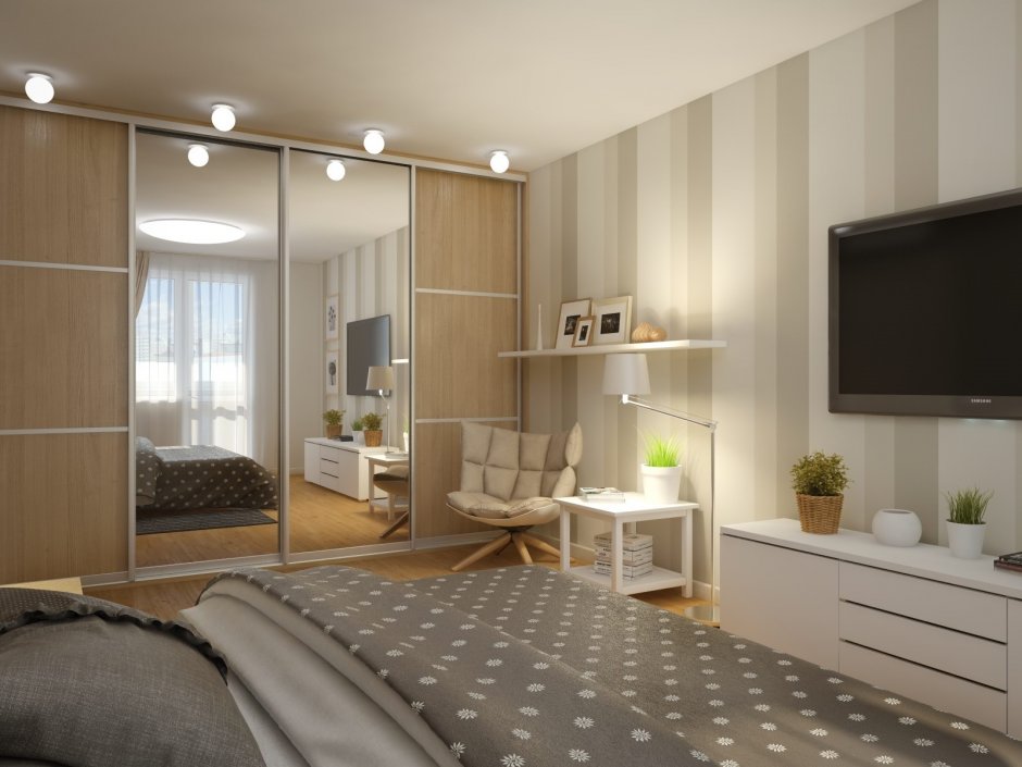 Мебель для комнаты в однокомнатной квартире