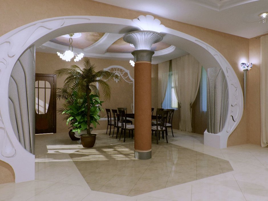 Декоративная арка в квартире