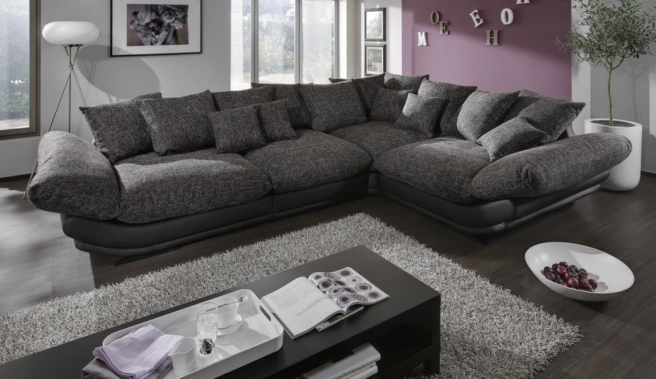 Большие диваны для гостиной (55 фото)