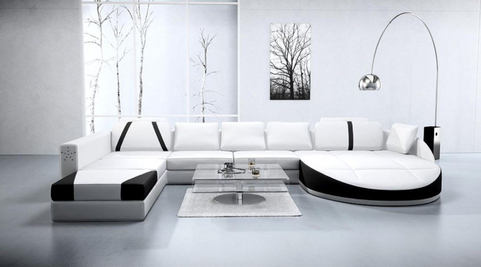 Стильный белый диван