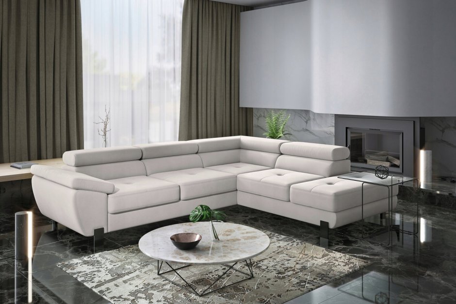 Большой угловой диван в современном стиле