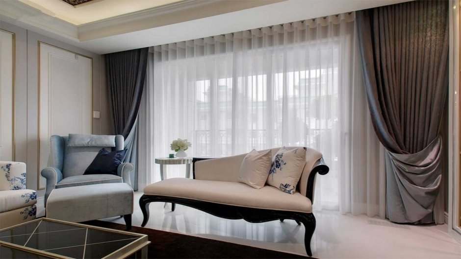 Современные тюли и шторы в гостиную