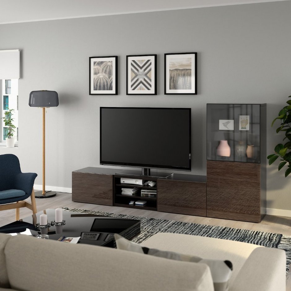 Минималистическая стенка под телевизор в гостиную 2021-22
