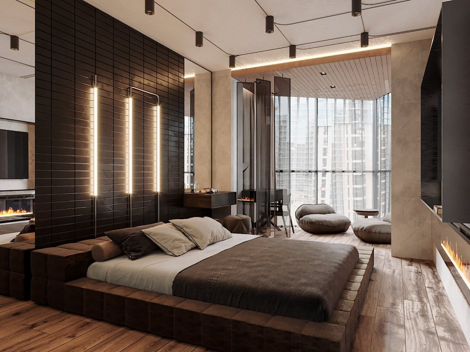 Спальня в стиле Loft