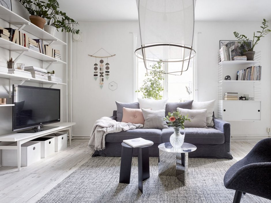 Интерьер мужской квартиры в скандинавском стиле