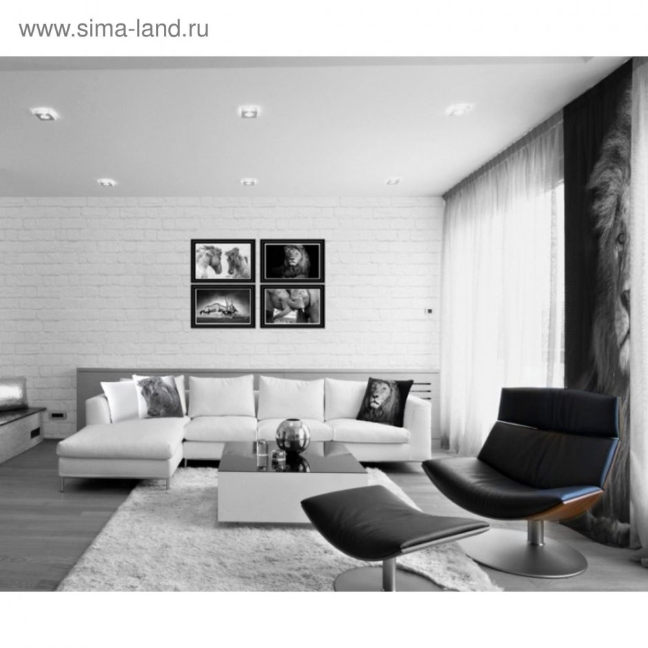 Картина черно белая для интерьера гостиной (33 фото)