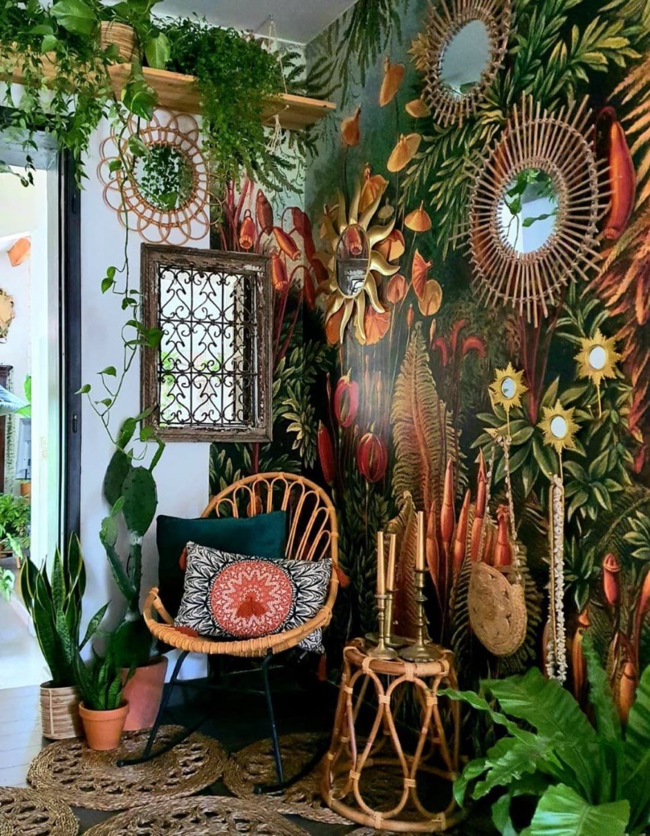 Дизайн интерьера в стиле джунгли