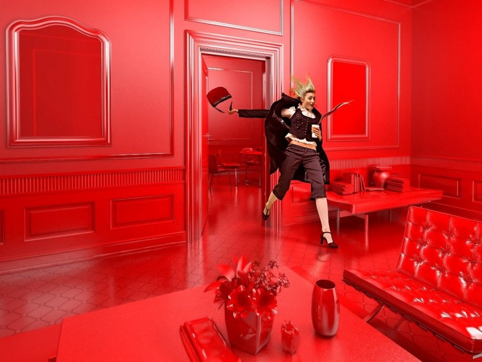 Красная комната фото