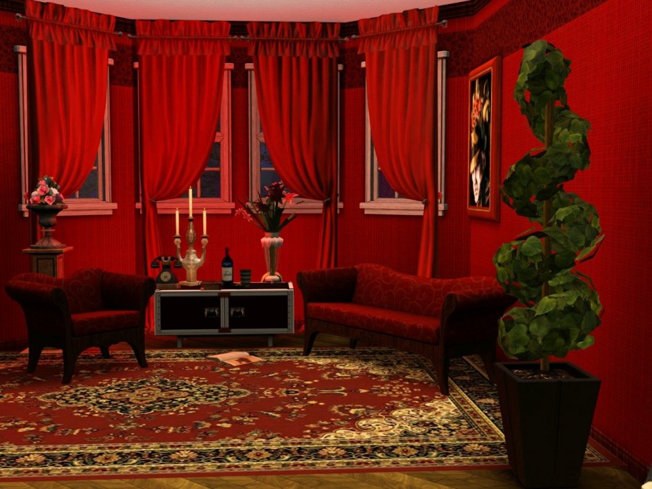 Красная бархатная комната