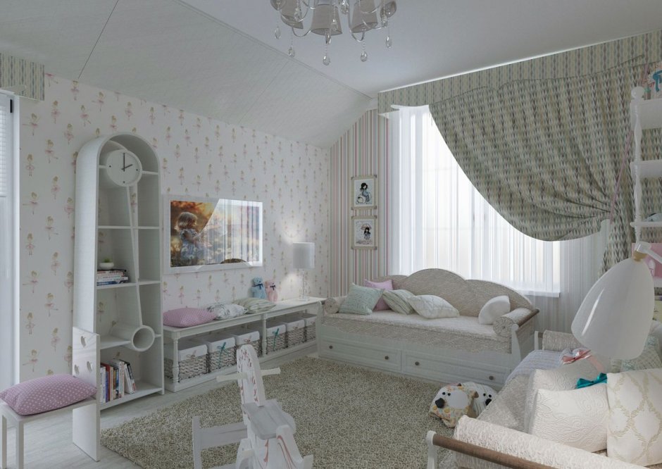 Детская комната для двоих принцесса