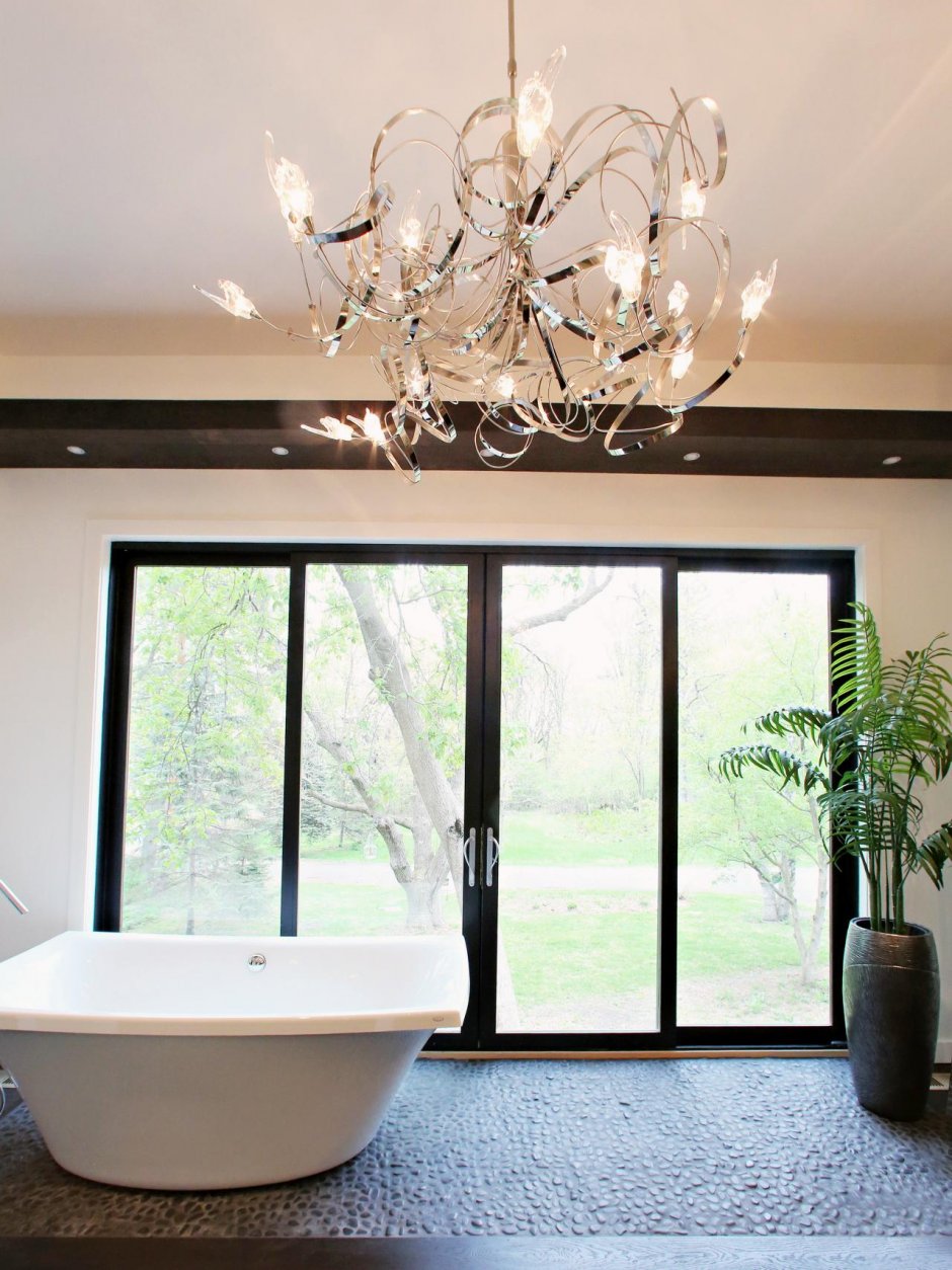 Красивые потолочные светильники для ванной