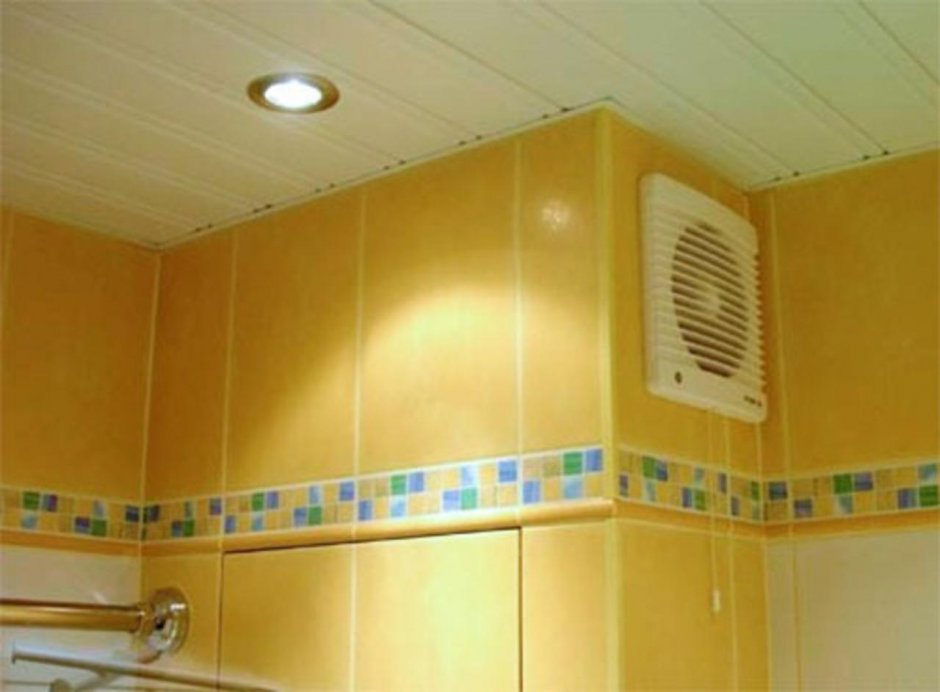 Расположение вентилятора в ванной