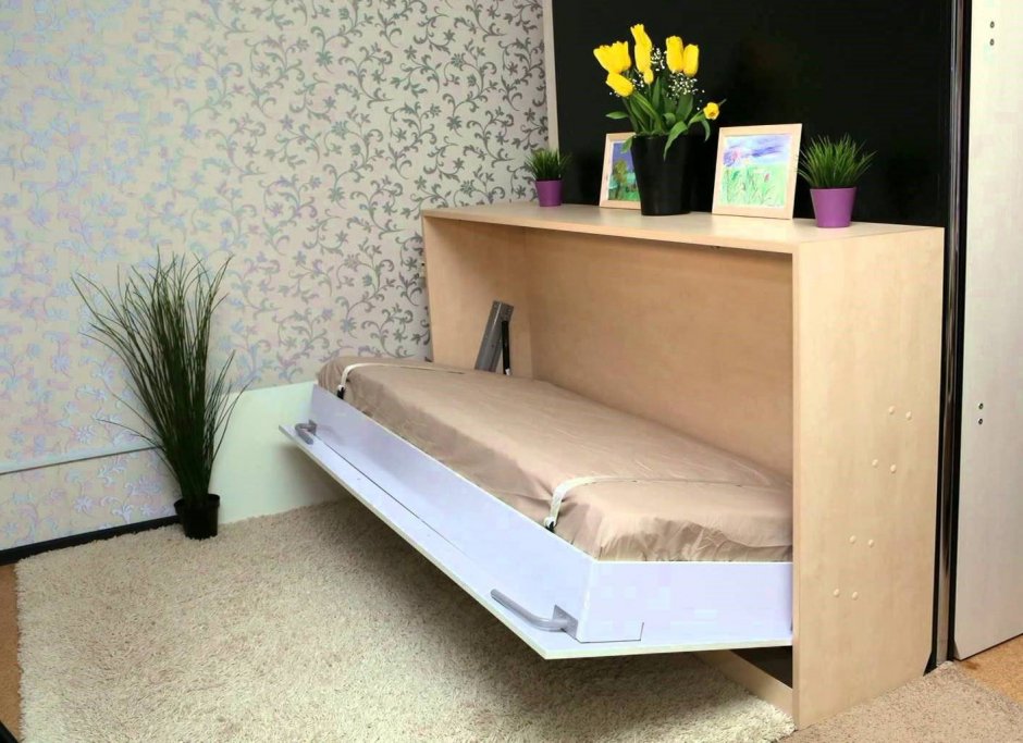 Детская стенка с двухъярусной кроватью и шкафом