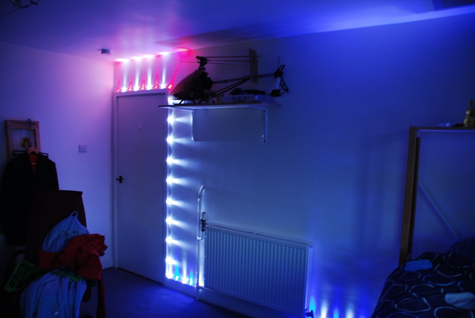 РГБ подсветка для комнаты (64 фото)