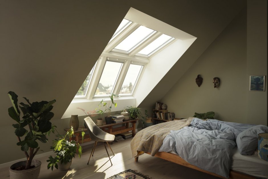 Окна на мансарде