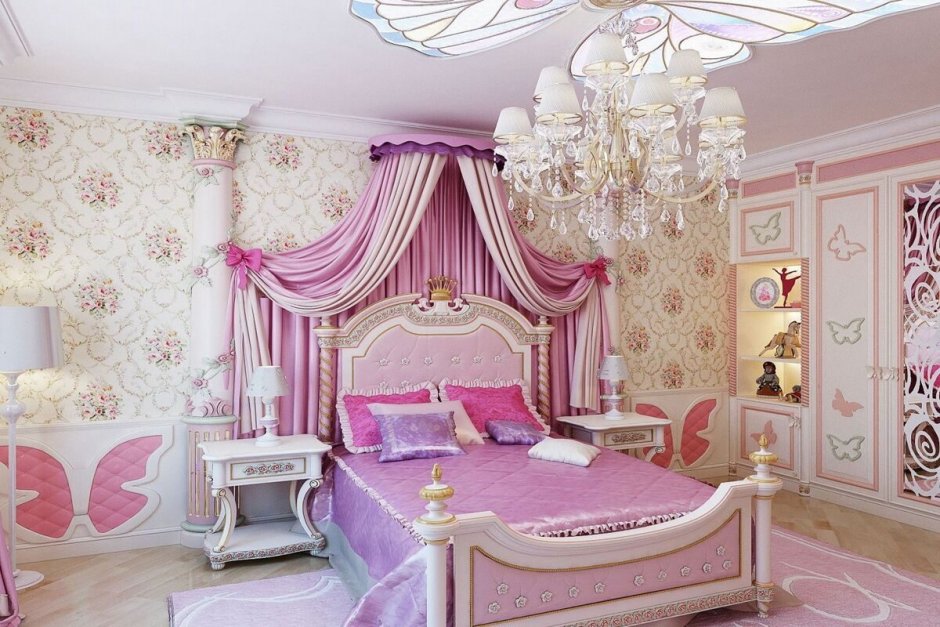 Комната для девочки в стиле принцессы